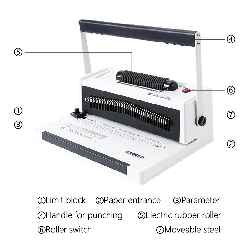 SONTO S20A A4 4:1 3:1 Chinese Factory Plastic Book Punching Spiral Coil Binder Binding Machine
