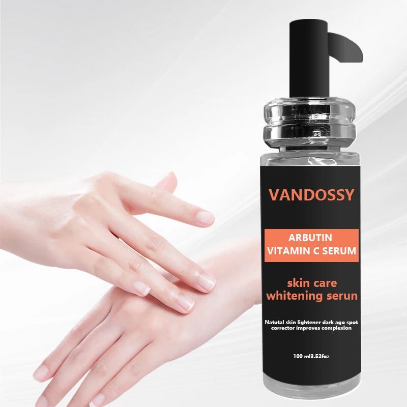 Custom Face Whitening Anti Aging Serum Brightening Hyaluronic Acid Skin Care Alpha Arbutin Vitamin C Serum