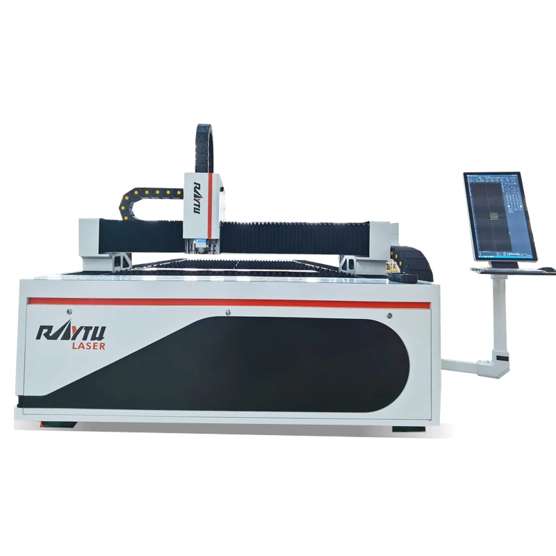 Jinan 1000W 2kw 3kw 1500W Metal Fiber Laser Cutting Machine Raycus For Steel Plate