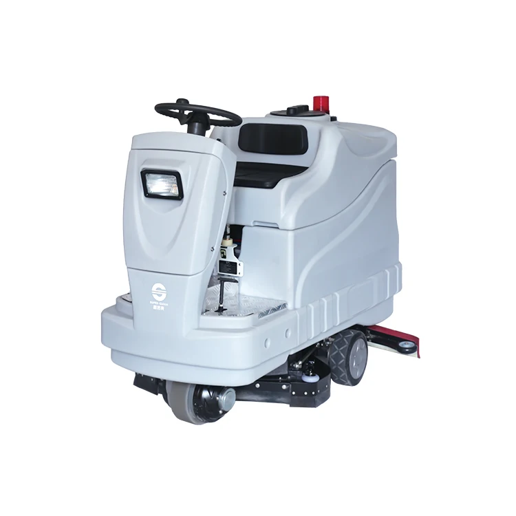 2420W 125L road sweeper machine ride on scrubber dryer equipments cleaning industrial cleaning machine