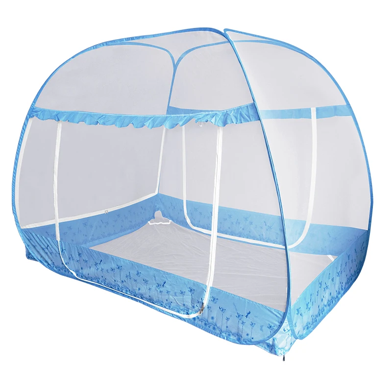 Wholesale Polyester Pop up Net Tent Double Bed 3 Doors Foldable Portable Easy Install Family Bedroom Mosquito Net
