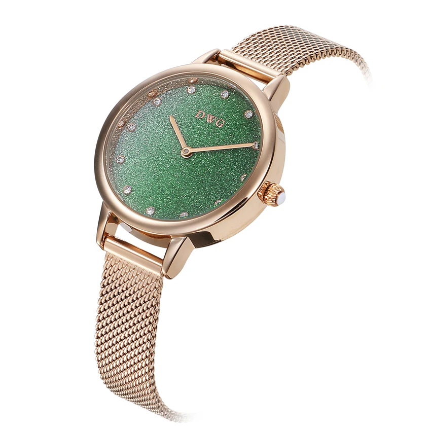 New Arrival Vogue Gold Stainless Steel Fashion Watch Women Ladies Quartz Dress Bracelet Watches With Bracelet