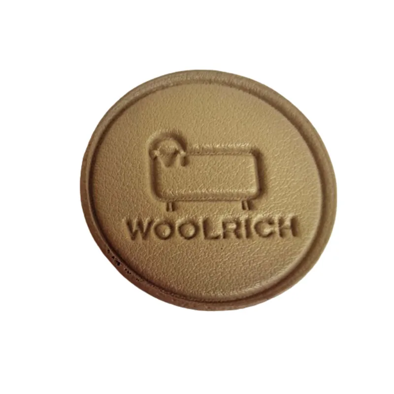 High Quality Jeans Embossed Label Custom Logo PU Leather Patch for pu labels