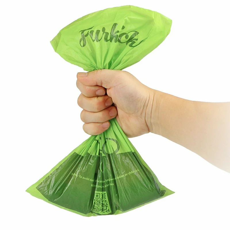 Custom Logo Biodegradable Dog Bags to Collect Poop Plastic Compostable Pack Dog Waste Dog Poop Bags