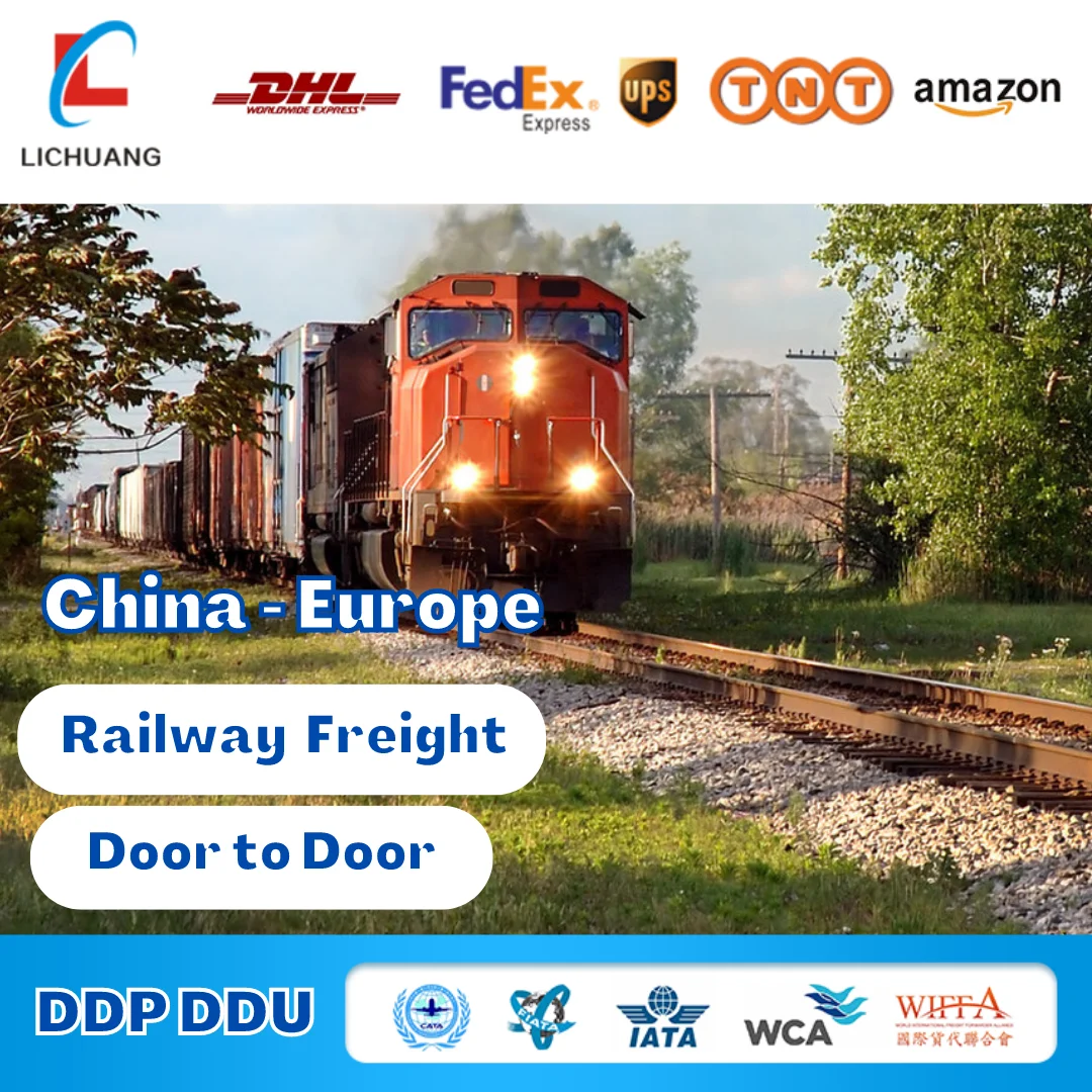 Fast Delivery by Train Rail Freight From China to Belgium Poland Hungary Netherlands Europe DDP Shipping