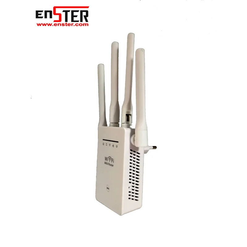 
2.4GHZ WiFi 300Mbps wireless mini router High Gain Antennas Repeater 802.11N RJ45 2 Ports long range 