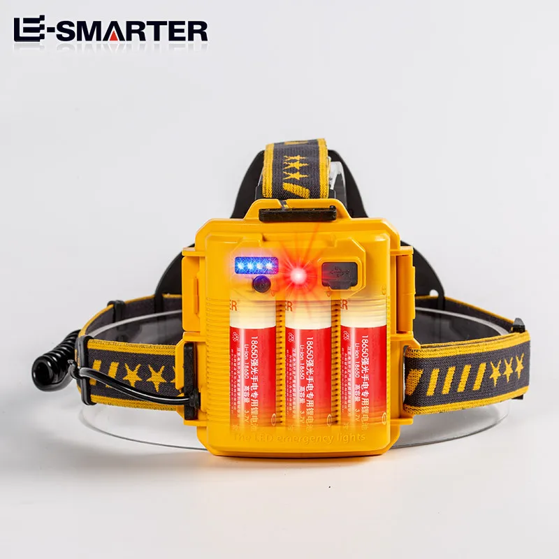 Оптовая Продажа 1000 Люмен USB Cob перезаряжаемые светодиодные фары красный свет безопасности для бега кемпинга водонепроницаемый Солнечный литий ионный