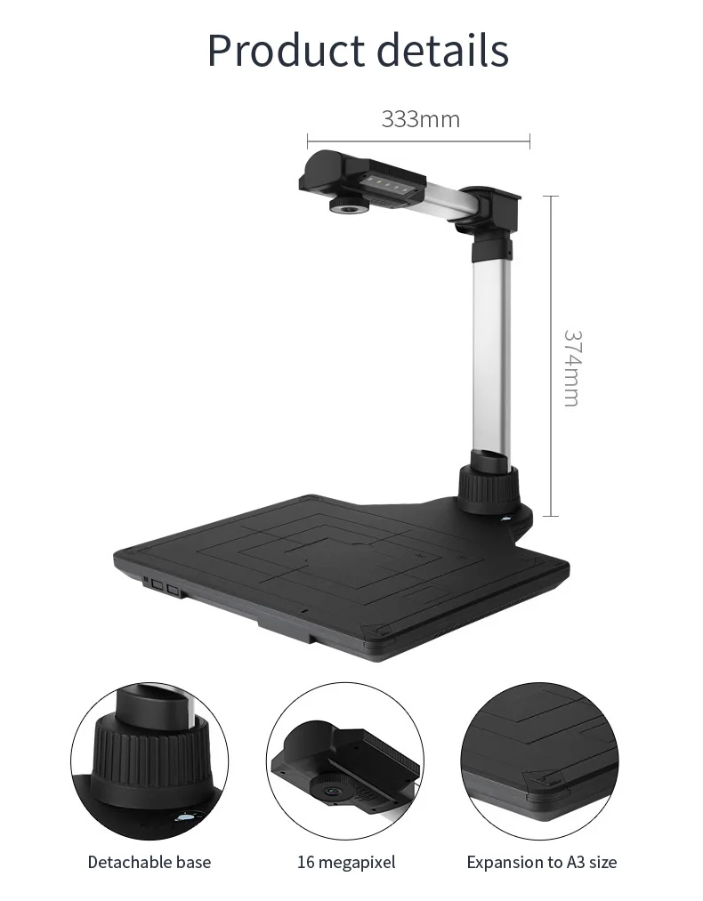 professional large capacity high speed over head fast book scanner also large format overhead book and document scanner portable