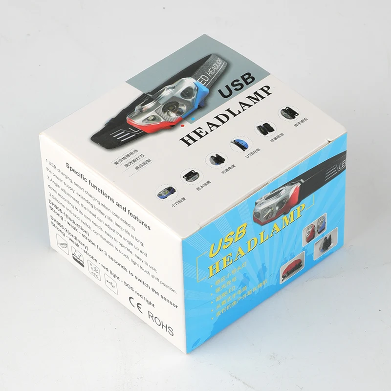 Headlight AAA battery Mini LED headlamp Head Light Torch Lamp Fishing mini Small Bright High Power Lantern Lampe for Camping