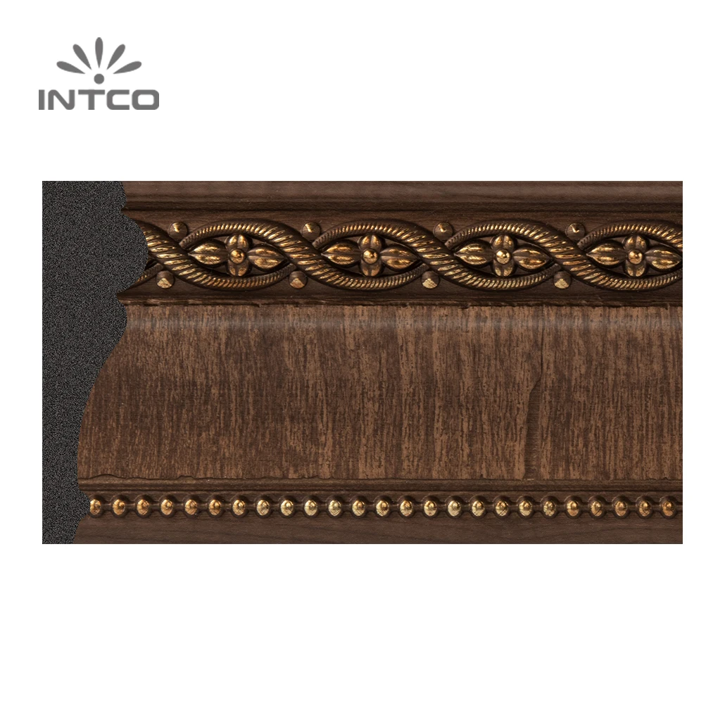 INTCO Classic Style Easy Install  Waterproof Decoration Cornice PS Wall Panel Chair-rails Trim Moulding