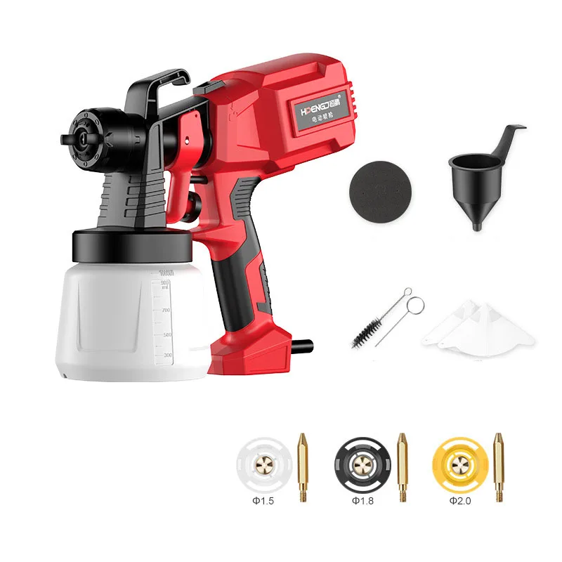 Portable Cordless Electric Spray Gun Paint Sprayer Airless Painting Adjustable Flow Control Emulsion Paint Spraying Machine