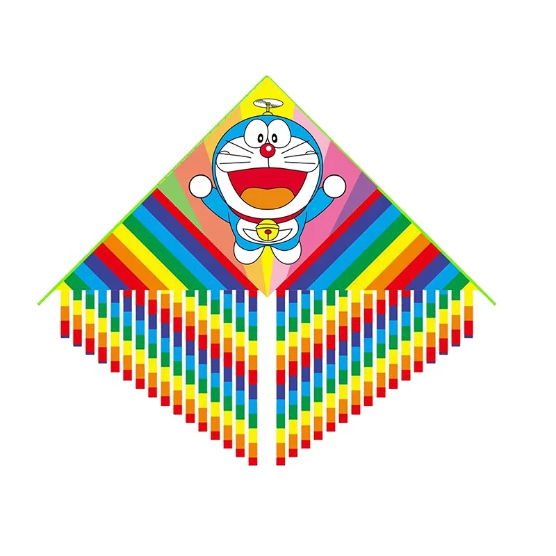 custom full color printing polyester cartoon delta animal cat kite from weifang kite factory