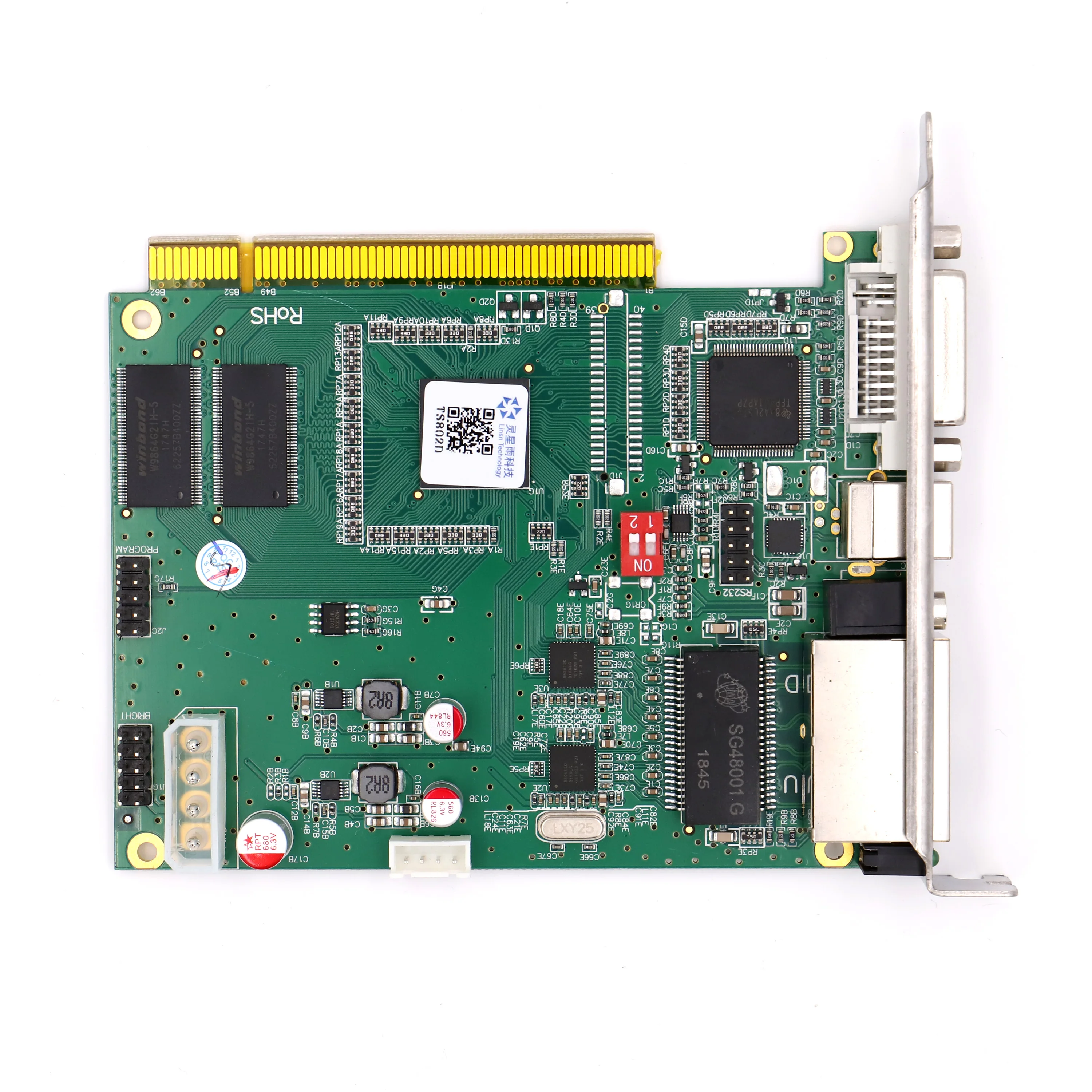 Linsn TS802D отправка карты полноцветный светодиодный дисплей экран карты управления