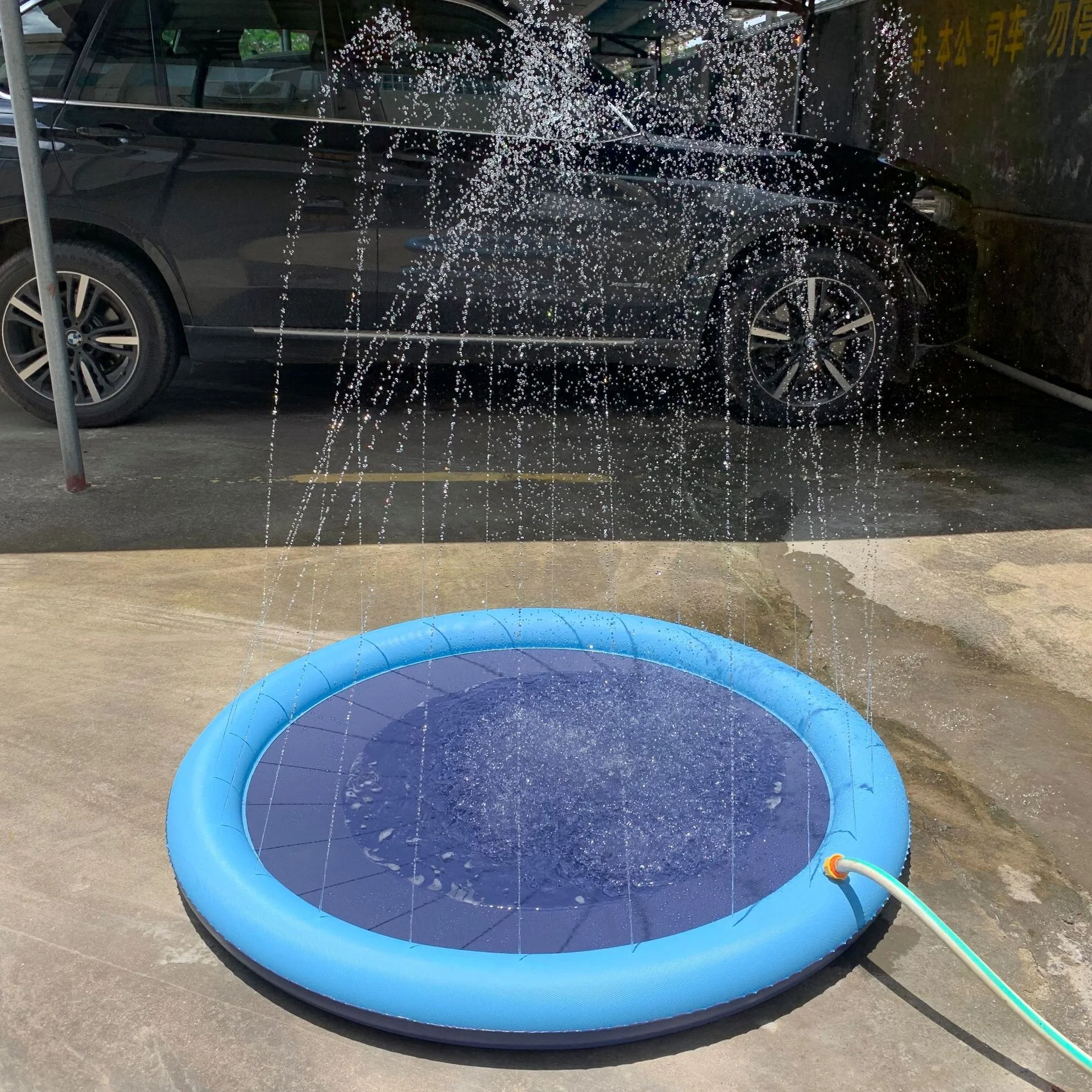 Customized PVC Tub Water Spray Whelping Box Foldable Collapsible Portable Pet Swimming Pool For Dogs Cats