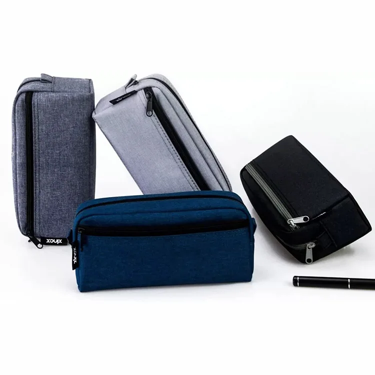 Popular Hot Selling Custom Logo Multi-colored Pencil Case Bag Stationery Pouch With Zipper