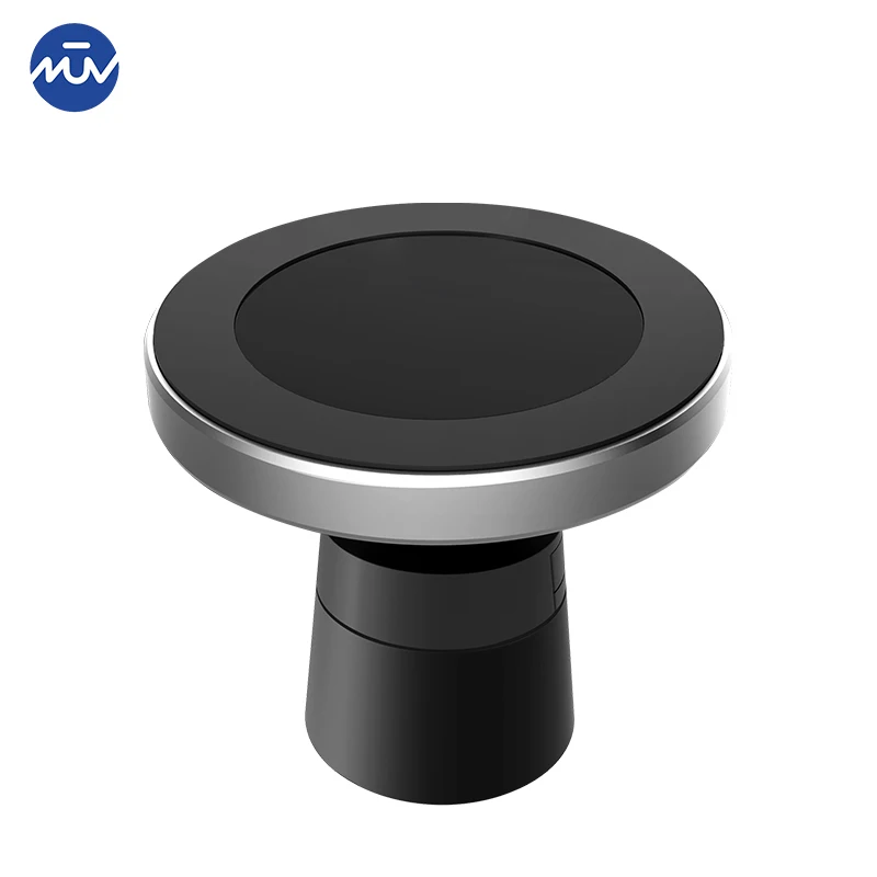 Oem magnet automatic 2019 car wireless charger white logo simple fast