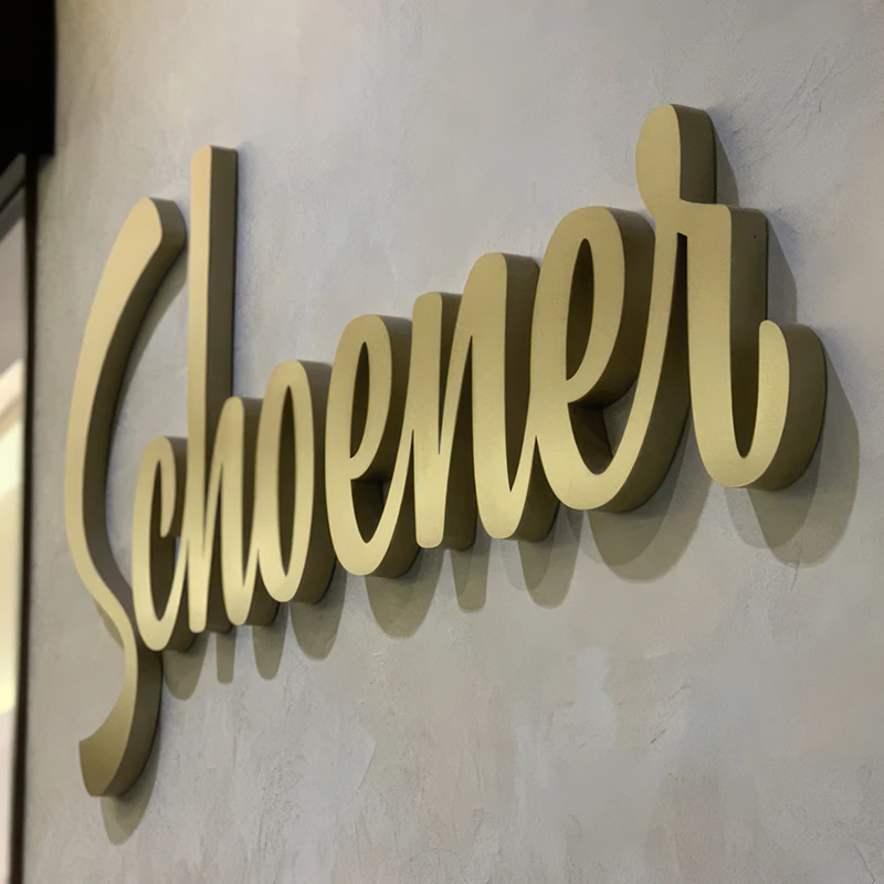 Manufacturer Custom Led Sign 3d Signage Letter Metal Backlit Letters Company Signage