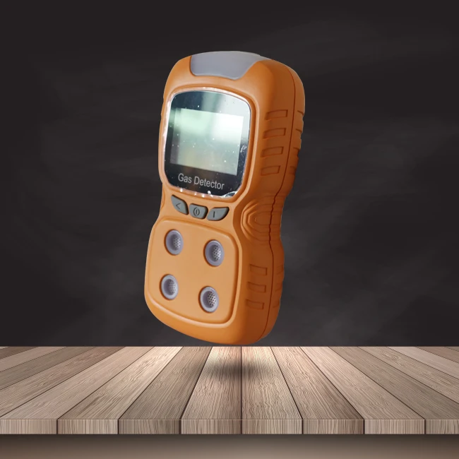 Handheld multi-detector gas analyzer with data recording and downloading functions