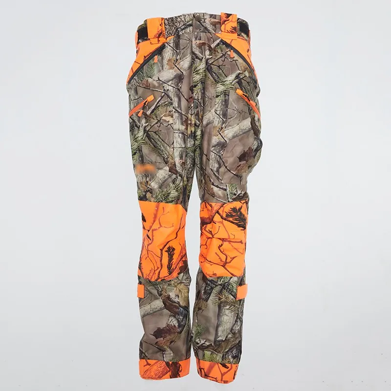 
High quality cargo orange camouflage pants waterproof hunting pants 