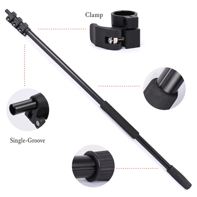 Clamp Lock Aluminum Telescopic Pole For Cleaning Extended Tool