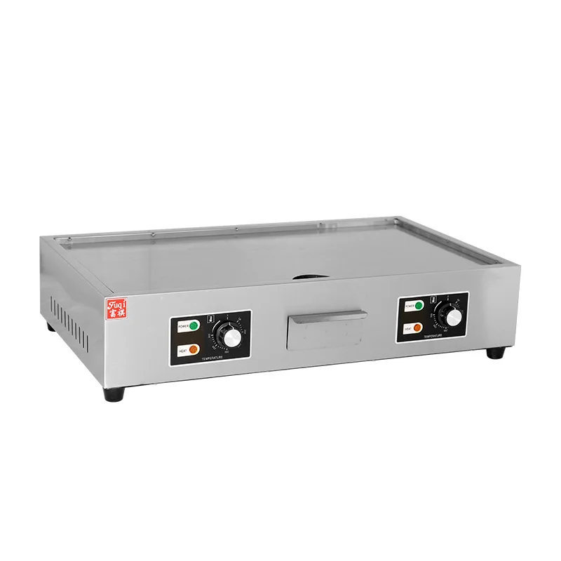 Fuqi Commercial Counter Top Stainless Steel Hot Plate Kitchen Grill Fried Pans Burger Machine China Wholesale Electric Griddle