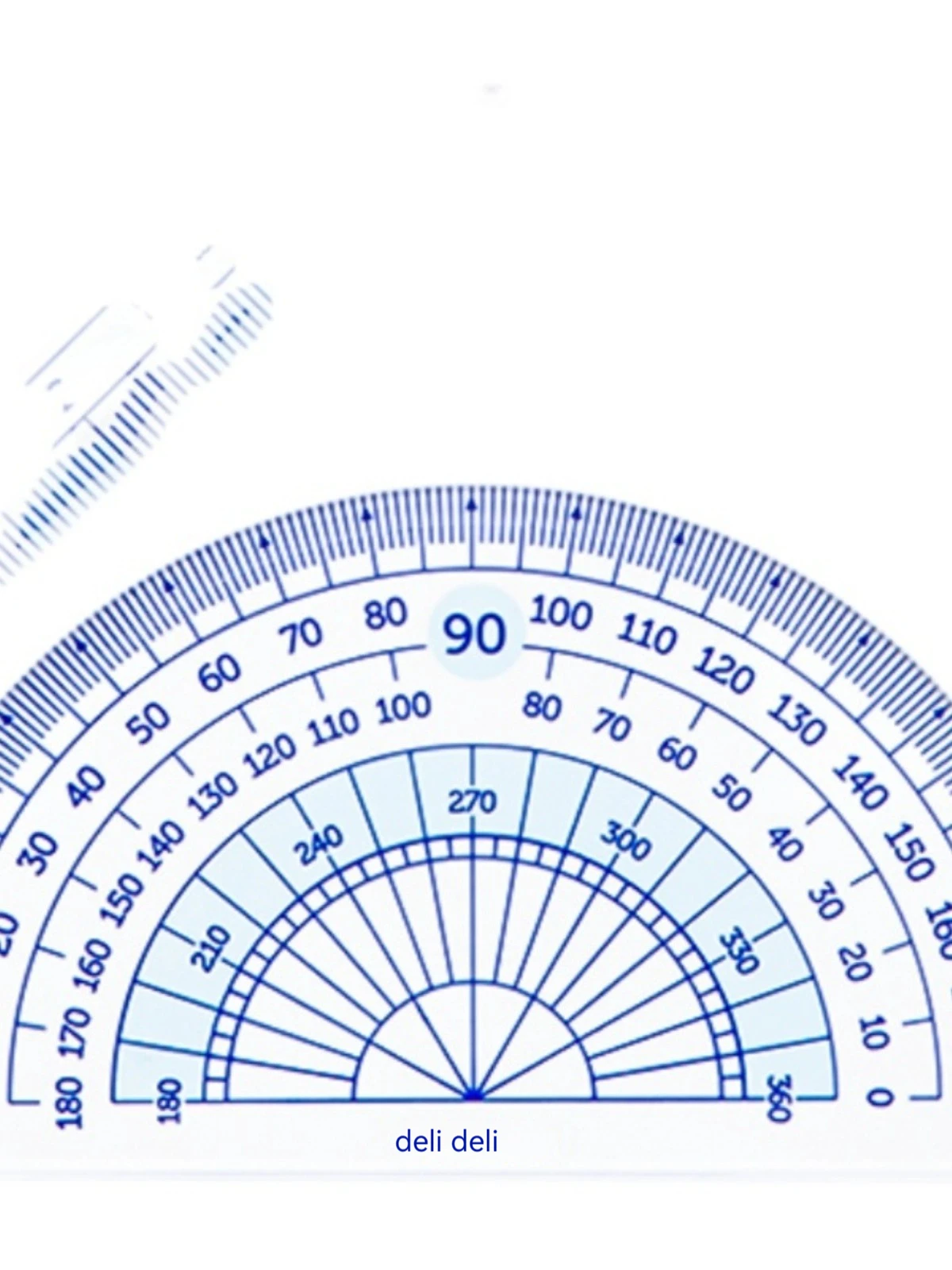 Deli 79541A Metal Ruler Student Exam Drawing Drawing Ruler Triangular Ruler Protractor