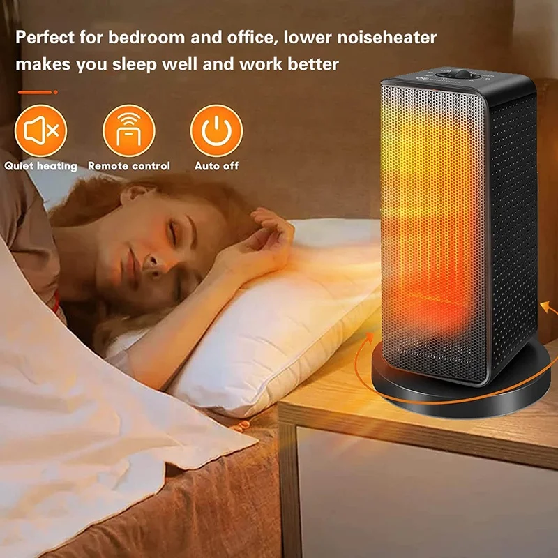 Hot selling Bulk purchase Indoor Home Decor Mini Heater Living Room PTC Electric Fireplace Portable Space Heater