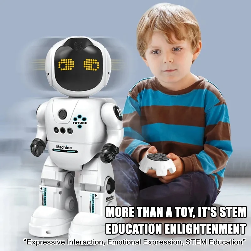 Kyk New Product Gesture Sensing Interactive Smart RC Robot Toy Rechargeable Programmable Remote Control Robot Toys With Walking