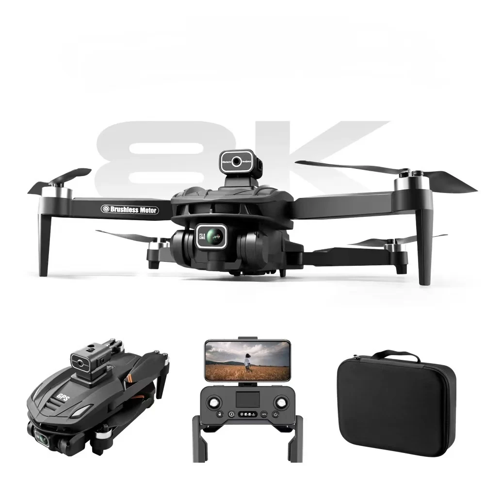 TAYA V168 GPS Drone APP Control 3km Gesture Photography 8k Camera Brushless Motor Stable Mini Drones with 2 Batteries