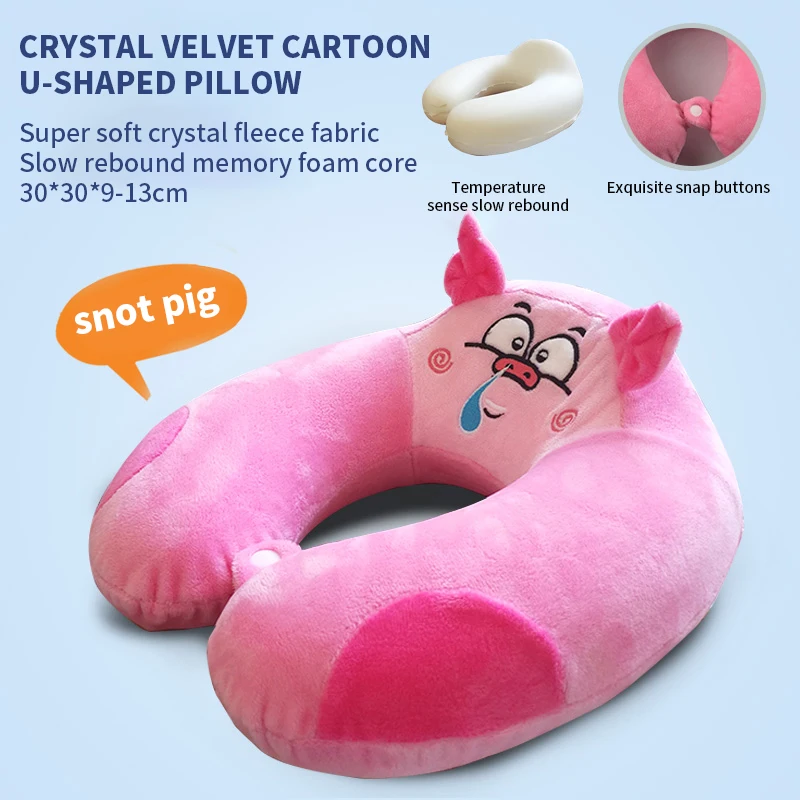Factory Direct Price Portable Neck Rest Animal Travel Pillow Neck Support for Kid