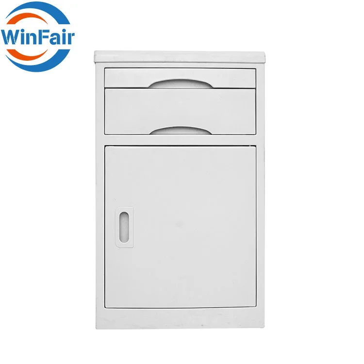 Factory price hospital Furniture abs design medical plastic bedside bed side storage lockers cabinets