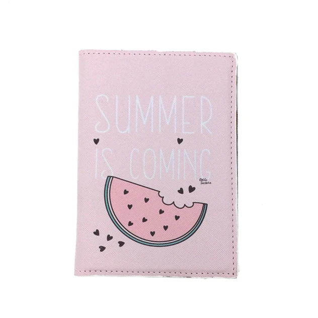 Fashion Leather Funky Passport Organizer Covers Cartoon Passport Holder