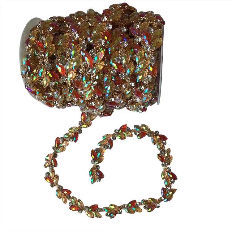 
 guangzhou new arrival fashion red AB acrylic straps shoes making accessories metal for jewelry flip flop  