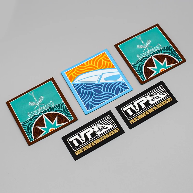 Factory Custom Clothing Label Tag Iron-On Backing with End Fold Washable Polyester for Garments Shoes Bags