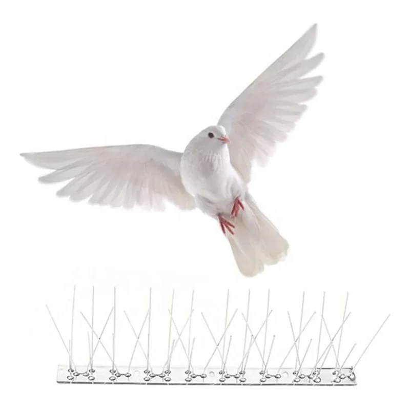 Bird Spikes 5 points for Pigeons and Other Small Birds Metal Bird Deterrent Spikes for Outside