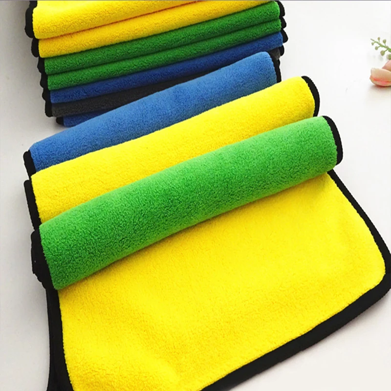 Microfiber Coral Fleece Absorbent Hand Towel for Kitchen and Bathroom Factory Wholesale Cleaning Cloths