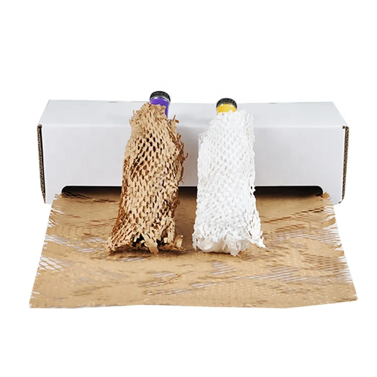 New Trend Hot sale paper honeycomb cushioning wrap perforated packing roll honeycomb paper wrap  kraft paper wrapping