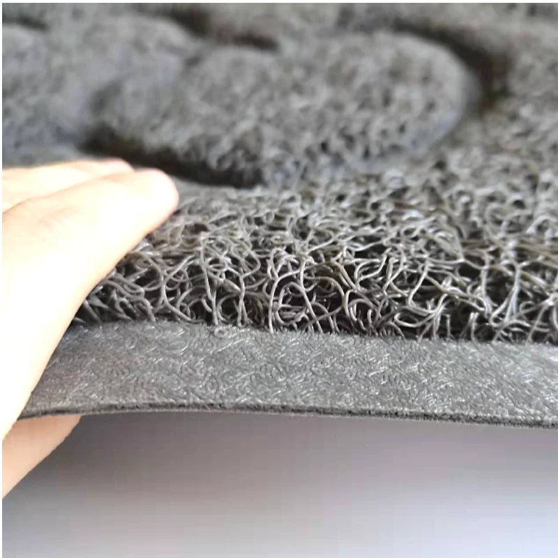 Custom Embossed Shape Door Mat Dust Trap Entrance Doormat Anti-slip Recycle PVC Coil  Door Mat