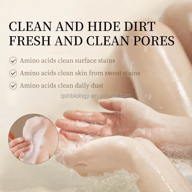 Private Label 1000ml Whitening Natural Kojic Acid Liquid Amino Acid Body Bath Shower Gel  Gardenia fragrance Body Wash