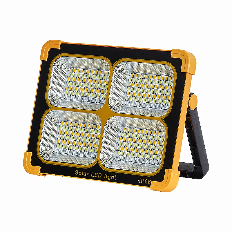 Hot Sale 100W Outdoor Rechargeable Portable Multifunction Solar Flood Light For Outdoor Waterproof Work Light IP66