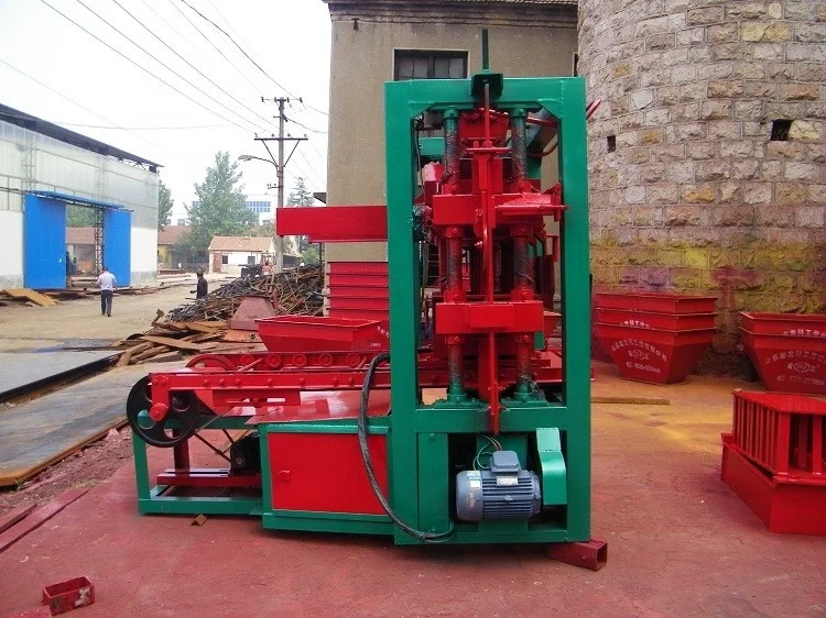 QTJ4-26C Small Semi-automatic Cement Concrete Block Paving Brick Curb Stone Making Machine and Production Line Price