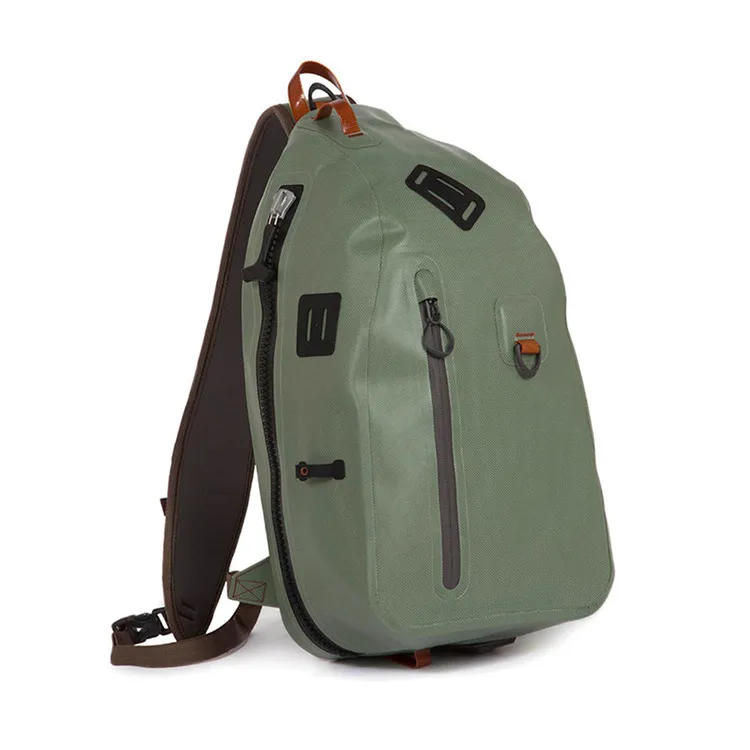 OEM Waterproof Nylon TPU or tarpaulin Fly Fishing Shoulder Bags for Fishing Rod Gear Fishpond Thunderhead Packs Fishing Backpack