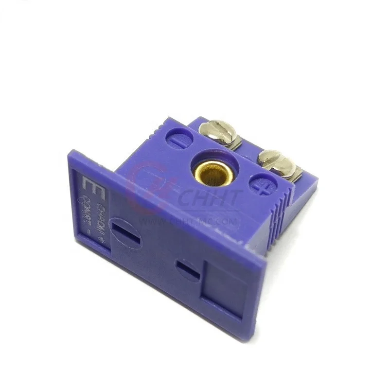 High quality K/T/J/E/R/S type mini thermocouple connector panel female with low cost
