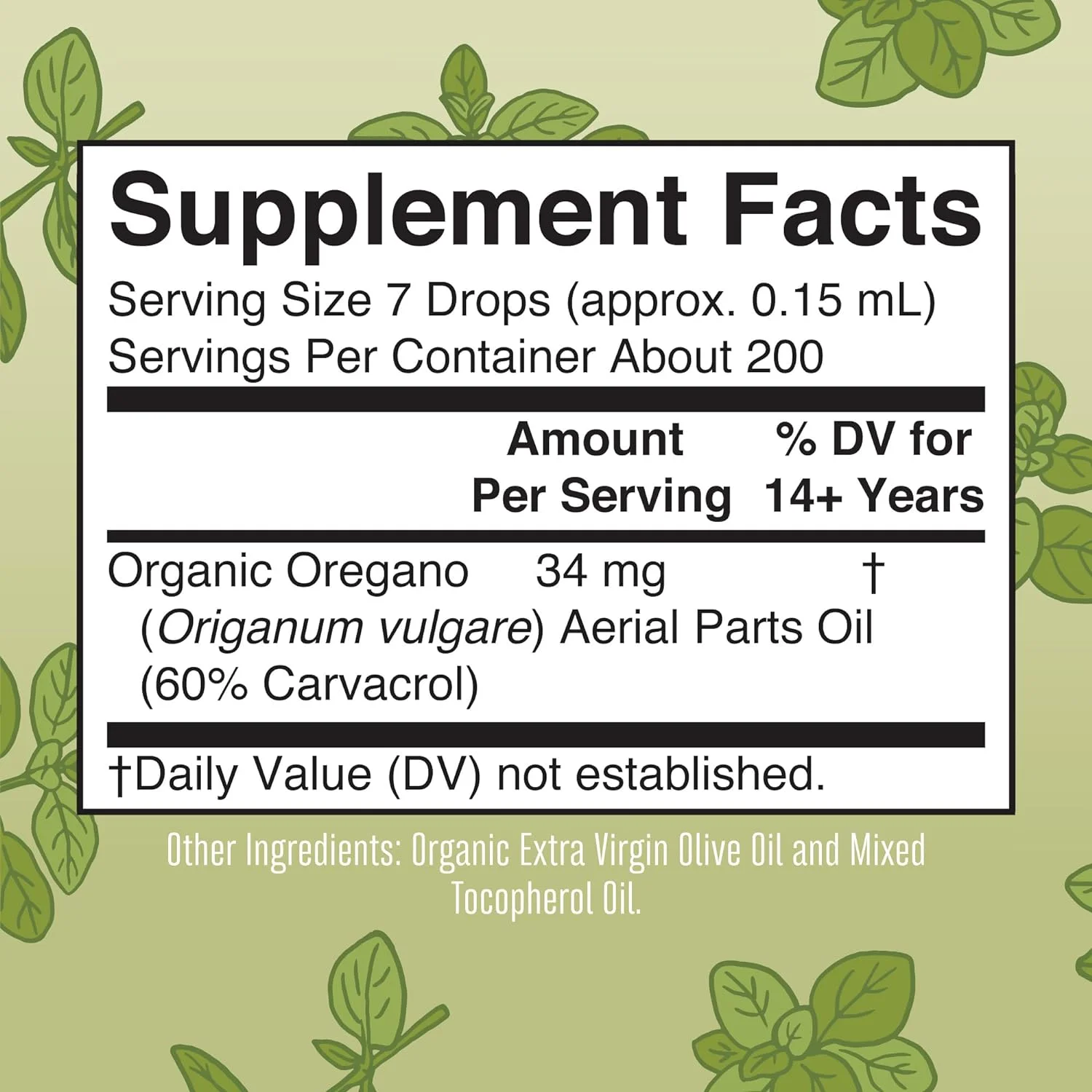 ETRUN ALISA 90% Carvacrol Wild Oregano Oil Daily supplement Pure Essential oil Food Grade