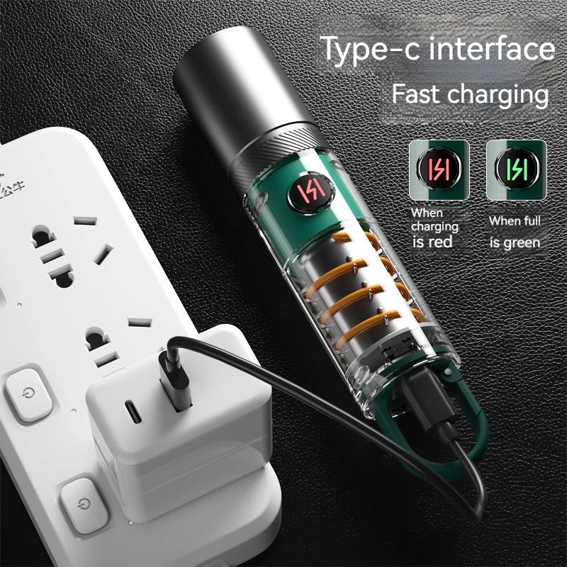 Portable Powerful LED Waterproof Torch Light Zoom Tactical Flashlight Led Flashlight With Hook