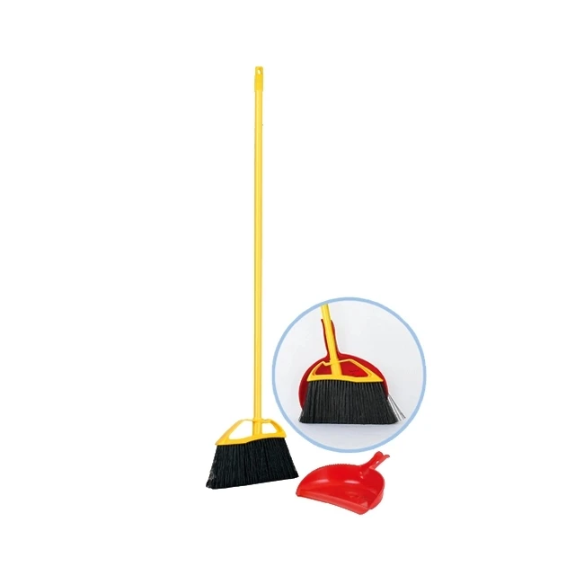 Low Price Soft Bristle Cleaning Broom , Plastic Dustpan Wholesale Broom