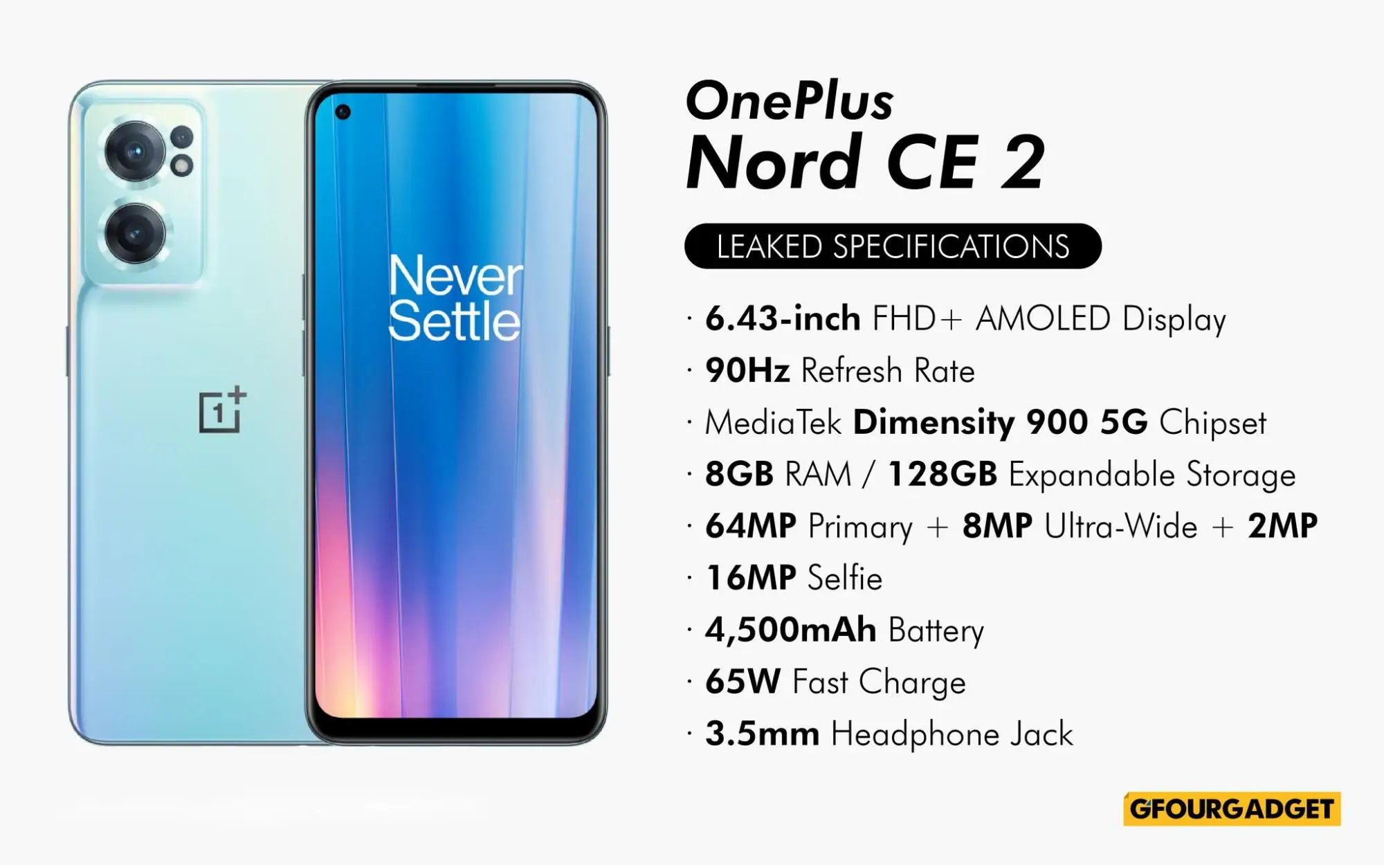 2022New OnePlus Nord CE 2 Ketianji 900 Chipset 65W SuperVOOC Fast Charge Android 5G Phone 8+128