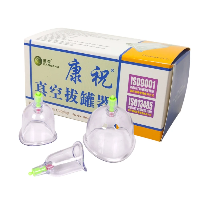 Kangzhu Curved Vacuum Cupping Device 3 Cups Set Kangzhu Curved Cupping Set