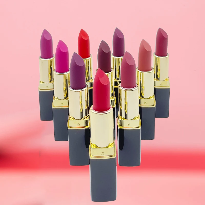 
18 colors OEM private label lipstick custom matte waterproof lipstick nude matte lipstick 
