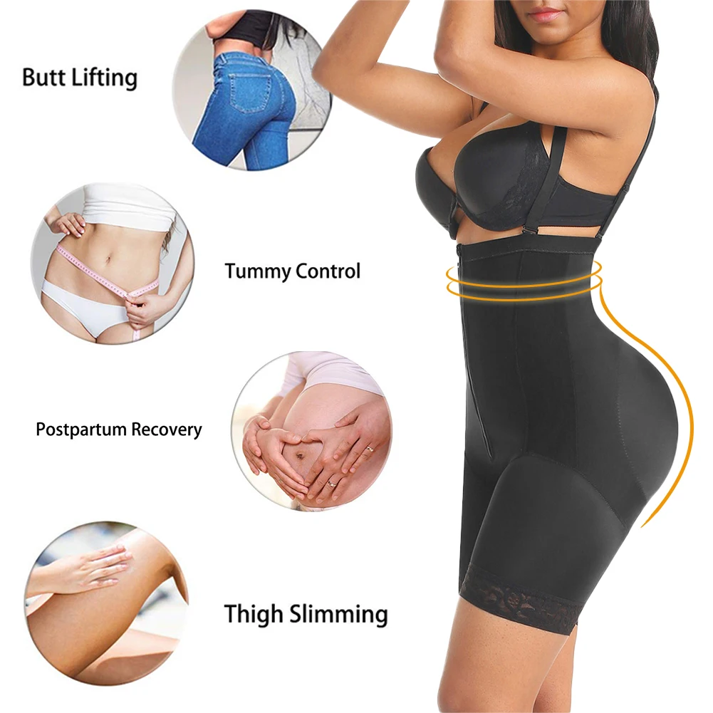 
2020 Dropshipping Full Body Women Slimming Butt Lifter Sexy Beautiful Lace Super Plasticity Designrubber Shape Pants 